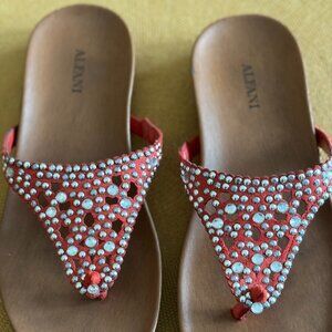 Alfani Coral with Rhinestones Sandals